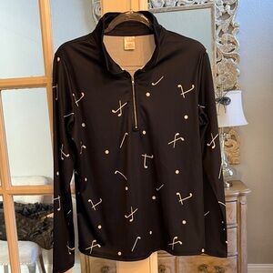 Ladies Navy Golf Putter Quarter Zip Large